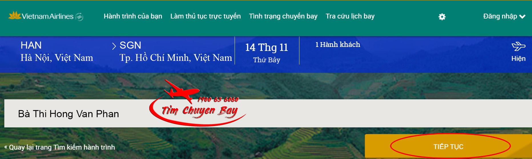 check in online Vietnam Airlines 1 1