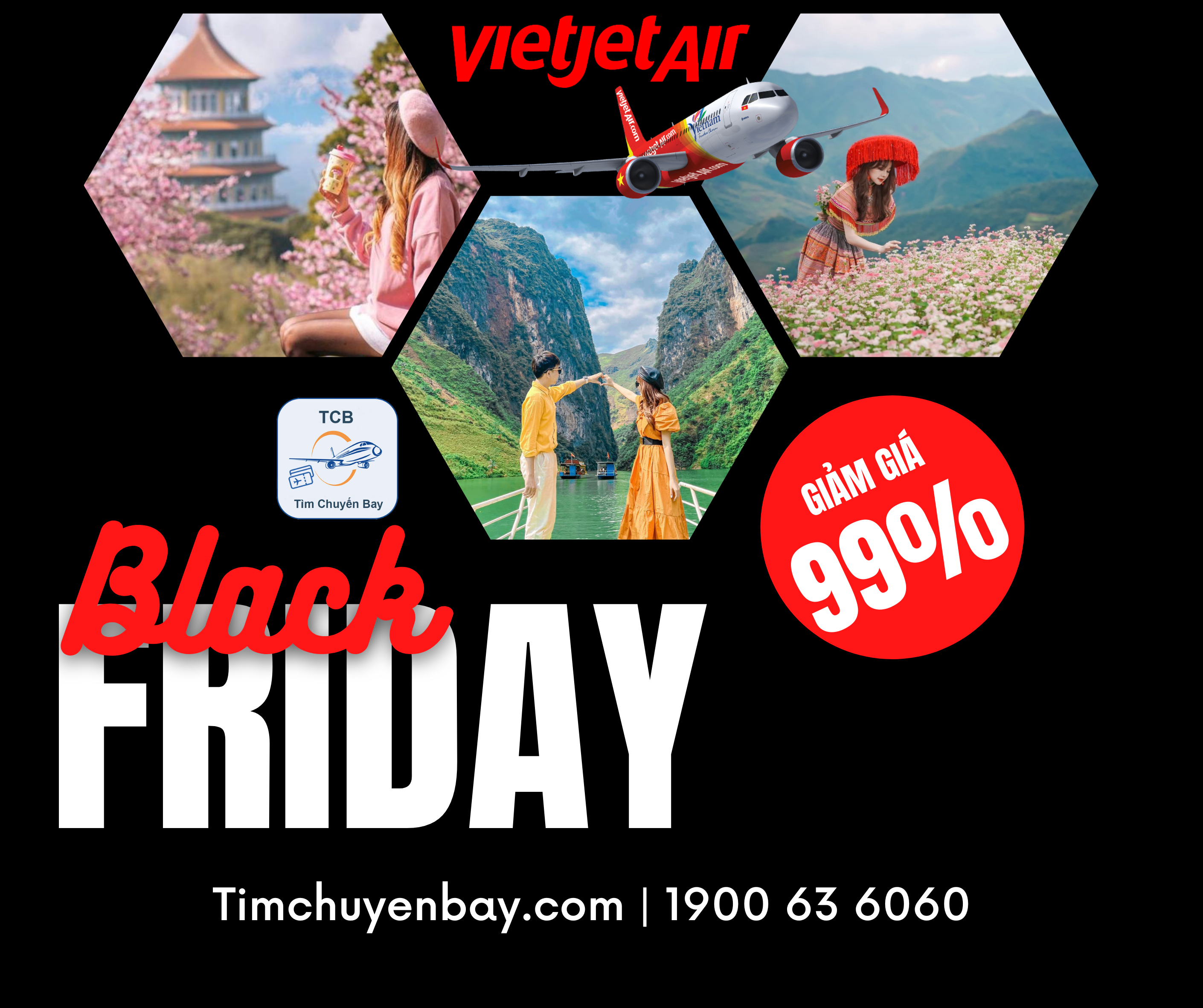 Vietjet siêu sale Black Friday lên đến 99%