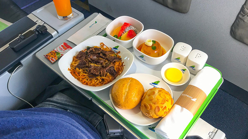 Suất ăn trên máy bay Bamboo Airways