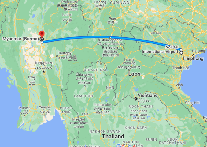 Thời gian bay từ Hà Nội đến Myanmar mất bao lâu?