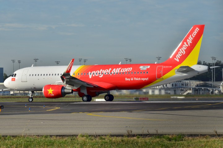 Hãng hàng không Vietjet Air đang khai thác chặng bay từ Sài Gòn đi Phú Quốc 