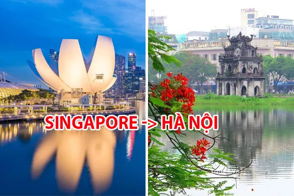 thoi gian bay Singapore Ha Noi